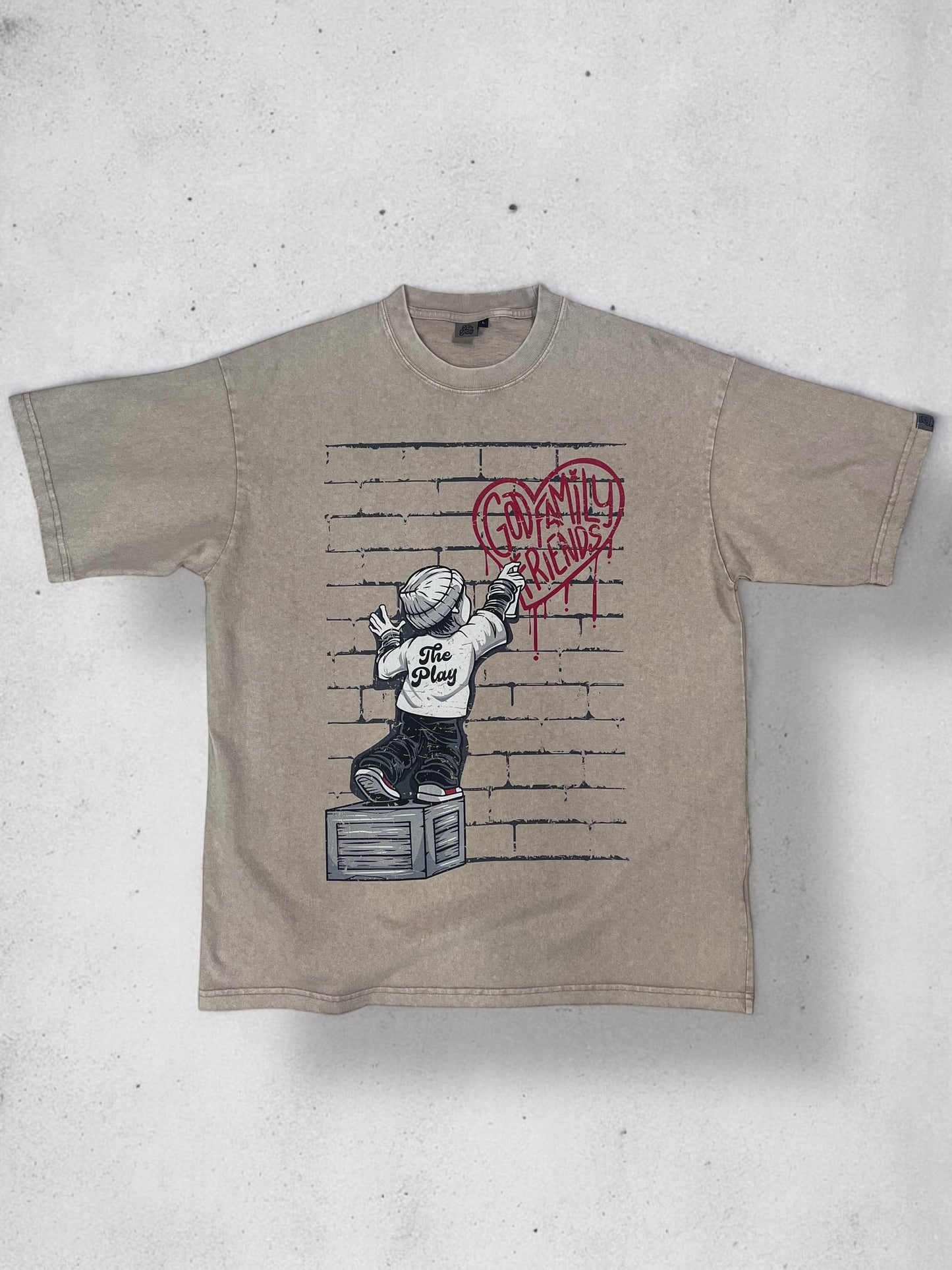 SPREAD LOVE ACID WASH TEE