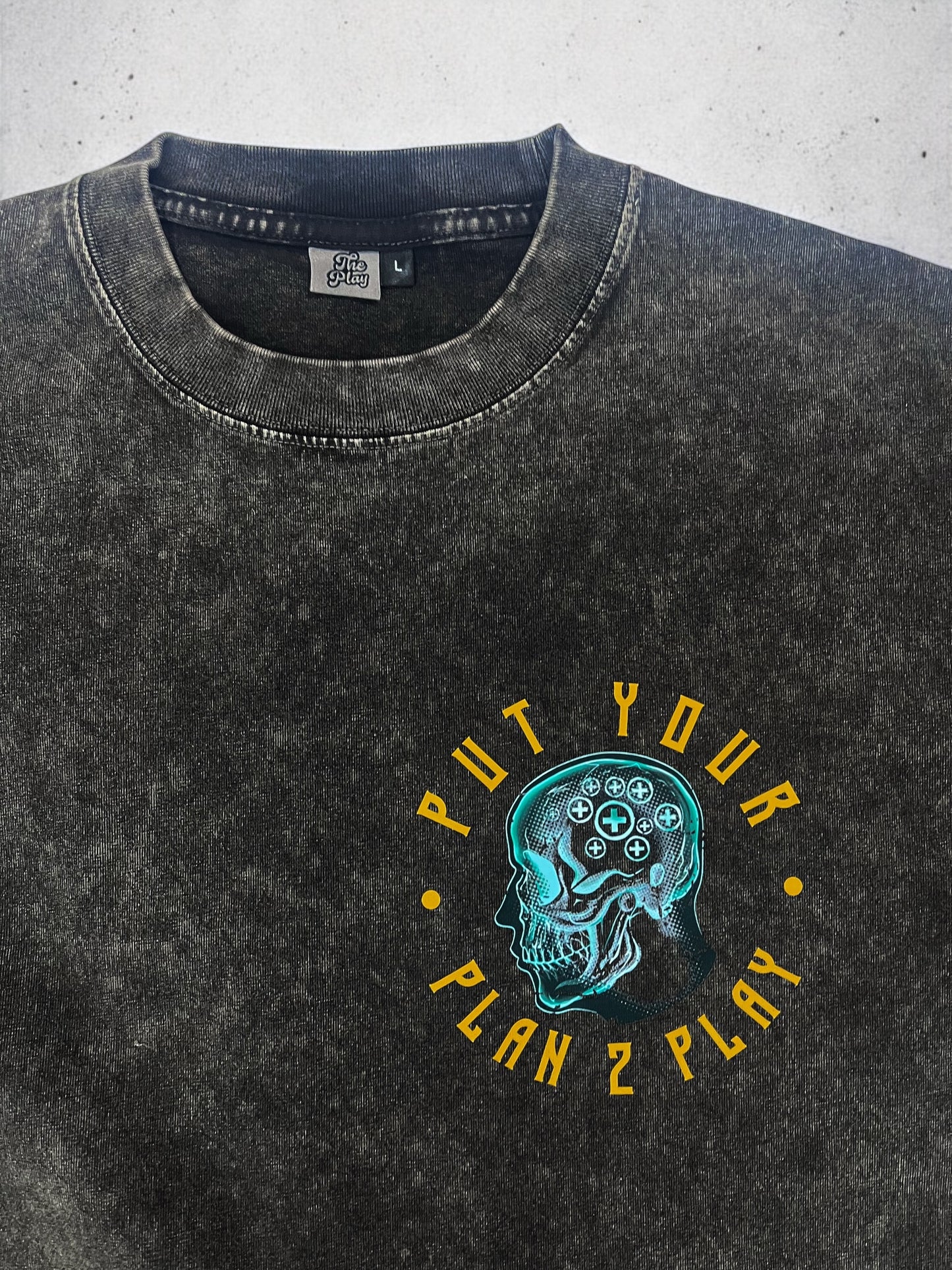 CHOOSE POSITIVITY ACID WASH TEE