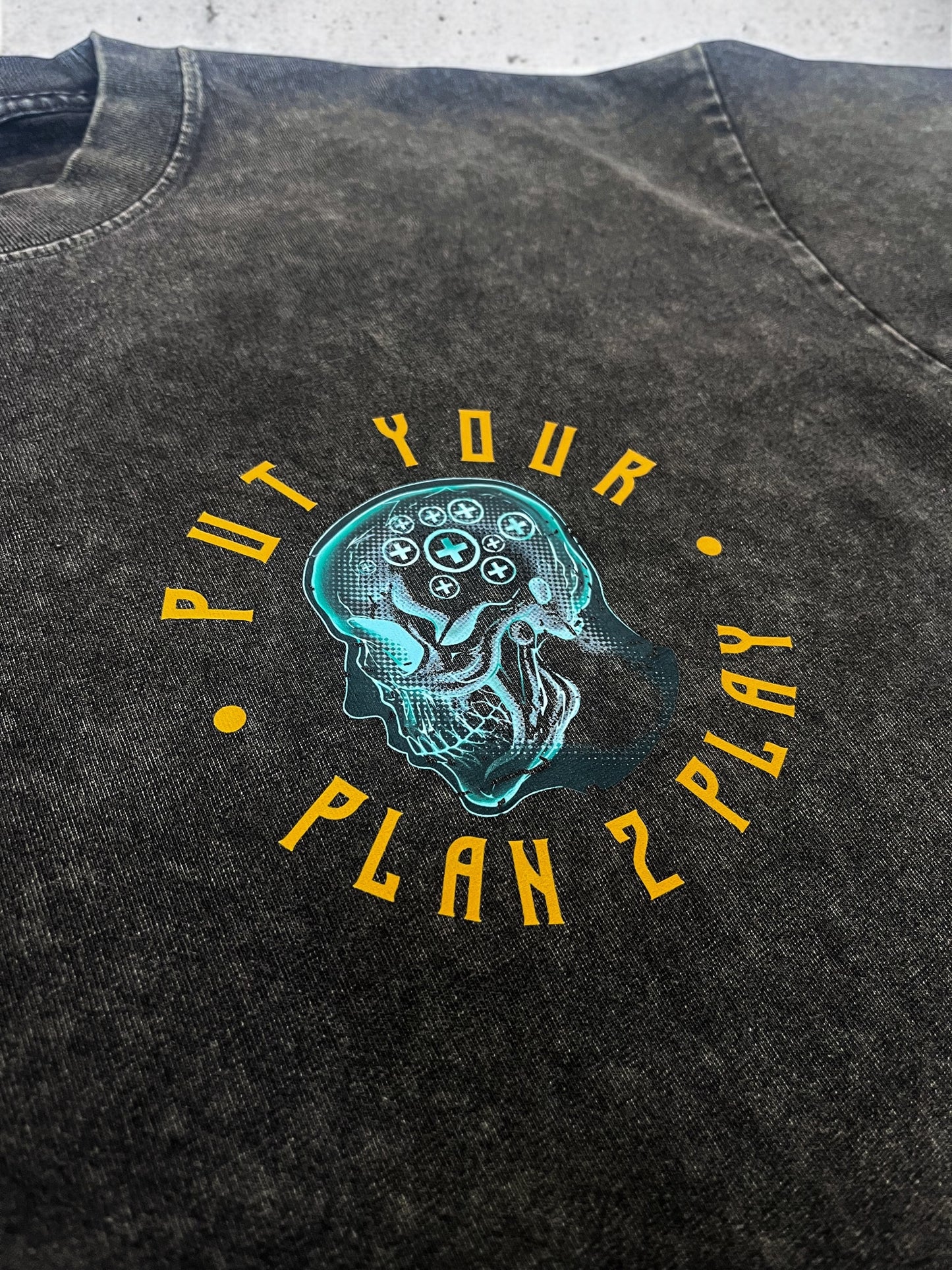 CHOOSE POSITIVITY ACID WASH TEE