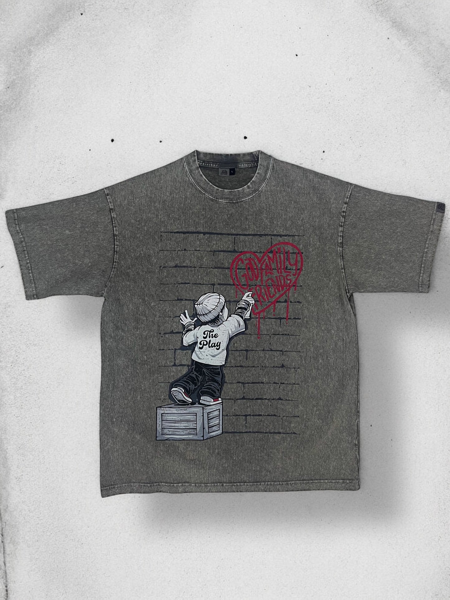SPREAD LOVE ACID WASH TEE