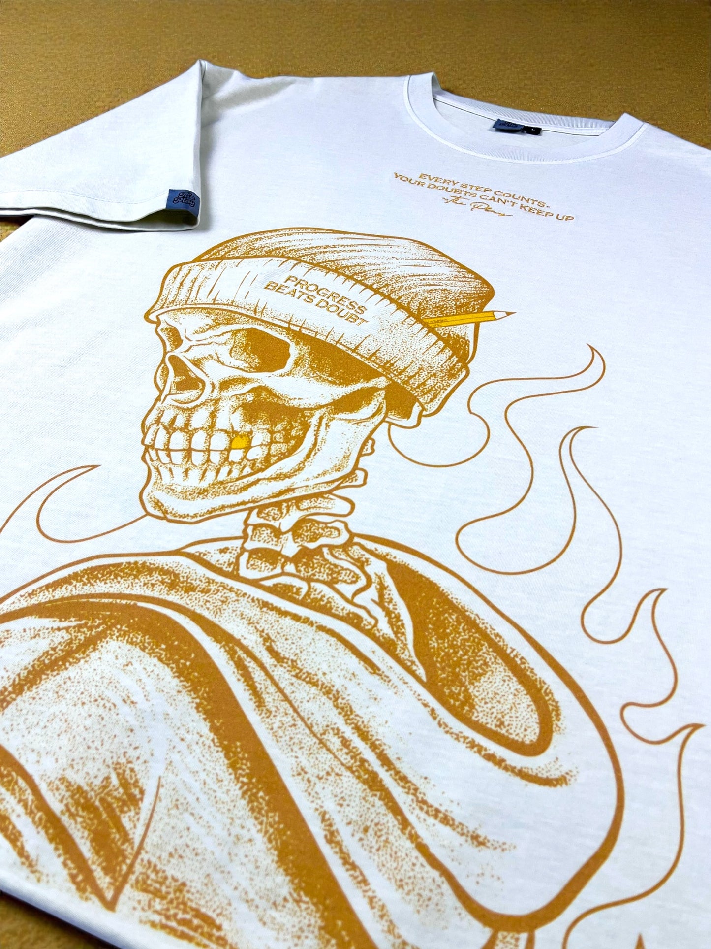 PROGRESS BEATS DOUBT OVERSIZED TEE