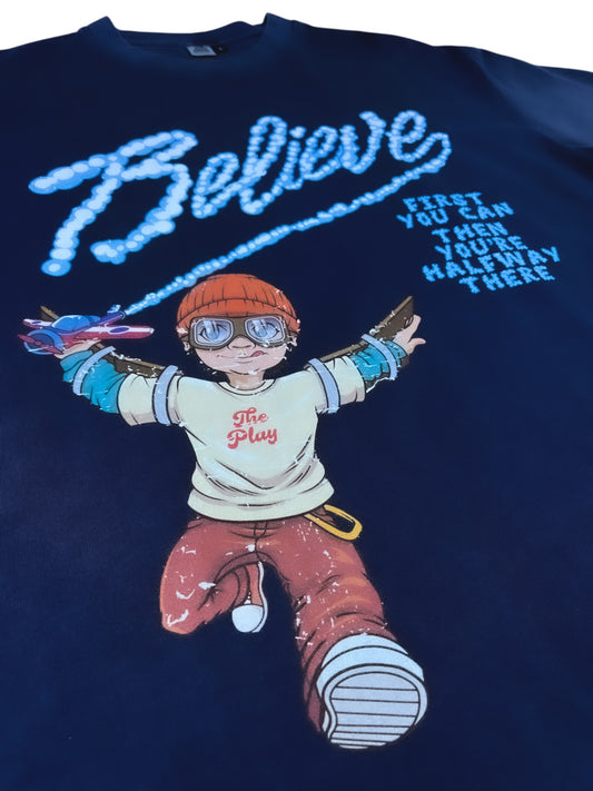 BELIEVE OVERSIZED TEE